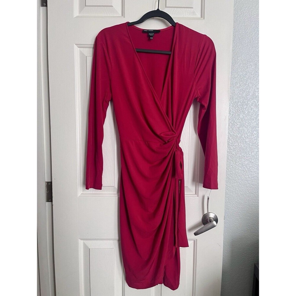 NEW Maggie London Women’s Long Sleeve Wrap Dress Size 10